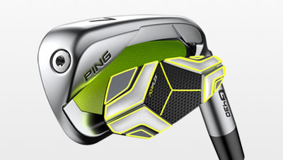 Illustration of G430 iron showing Purflex badge