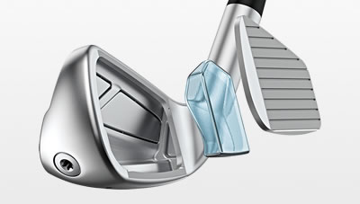 exploded illustration of iDi Driving Iron showing inR-Air technology