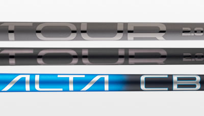 PING Tour Chrome 2.0, Black 2.0 and Alta CB Blue shafts